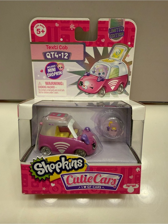 Shopkins Other - Shopkins Cutie Car Limited Edition Texti Cab QT4-12 New In Box Rare Authentic